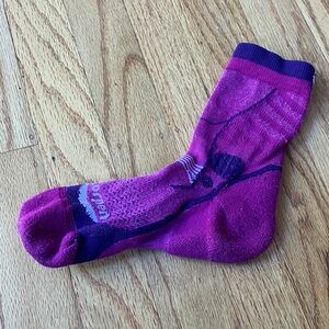 Lorpen Purple and Pink Kids’ Hiking Socks